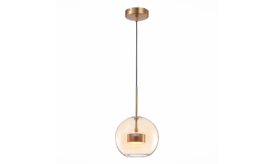 SL1133.333.01 Светильник подвесной ST-Luce Латунь/Коньячный LED 1*7W 3000K