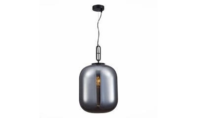 SL1050.713.01 Светильник подвесной ST-Luce Черный/Дымчатый E27 1*40W
