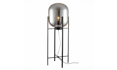 SL1050.725.01 Торшер ST-Luce Черный/Дымчатый E27 1*40W (из 2-х коробок)