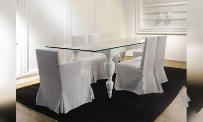 Обеденный Стол Со Стеклянной Столешницей, Castagna Cucine