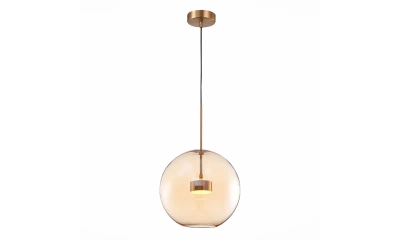 SL1133.323.01 Светильник подвесной ST-Luce Латунь/Коньячный LED 1*10W 3000K