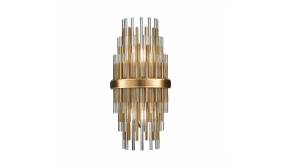 SL1628.301.02 Бра ST-Luce Латунь/Прозрачный, Латунь E14 2*40W
