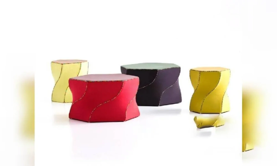 Пуф Обитый Кожей Twist, Moroso - фото 1