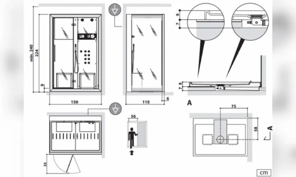 Душевая Кабина Jacuzzi Frame 9448-272A