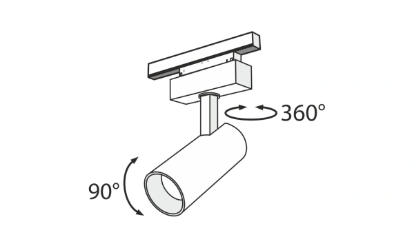 Трековый Светильник Technical Tr019-2-15W4K-B