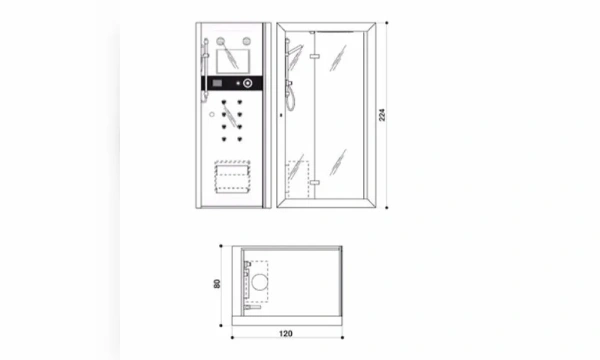 Душевая Кабина Jacuzzi Frame 9448-256A