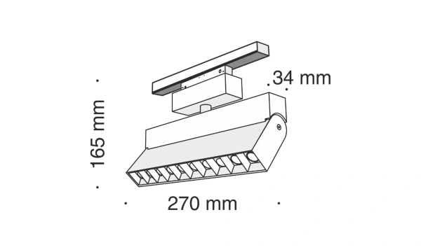 Трековый Светильник Technical Tr015-2-20W3K-B