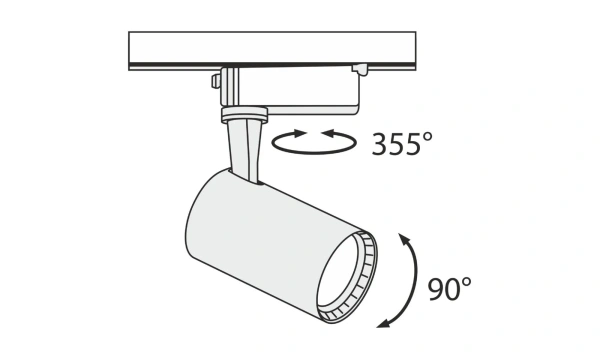 Трековый Светильник Technical Tr003-1-6W4K-B