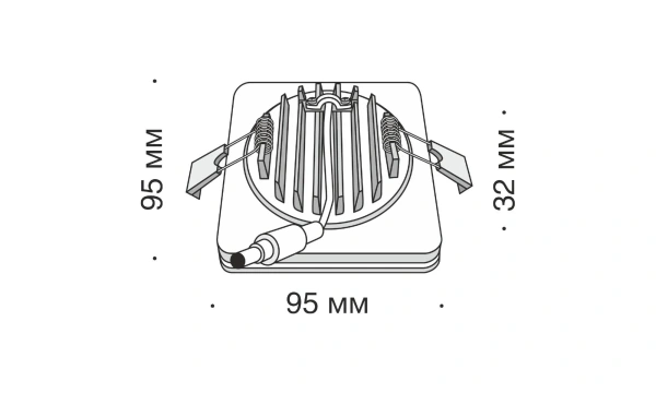 Встраиваемый Светильник Technical Dl303-L12W
