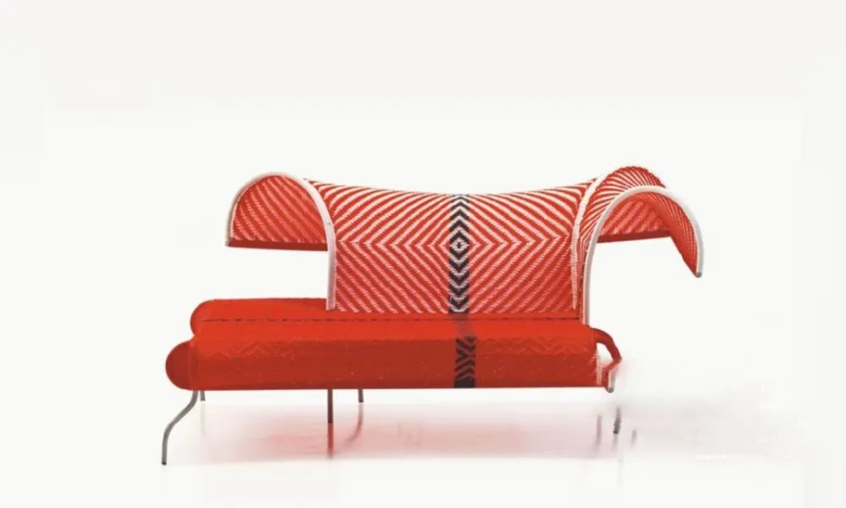 Диван С Плетением Из Полиэтиленовых Нитей Meridienne, Moroso - фото 1