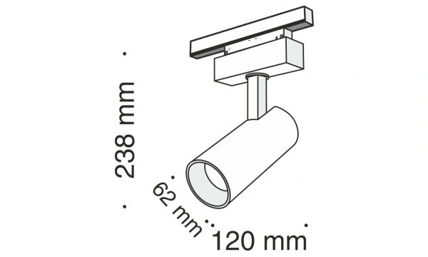 Трековый Светильник Technical Tr019-2-15W4K-B