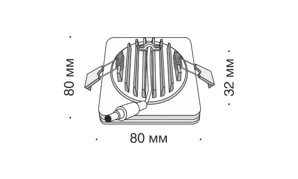 Встраиваемый Светильник Technical Dl303-L7W