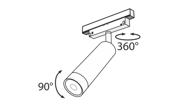 Трековый Светильник Technical Tr019-2-7W3K-B