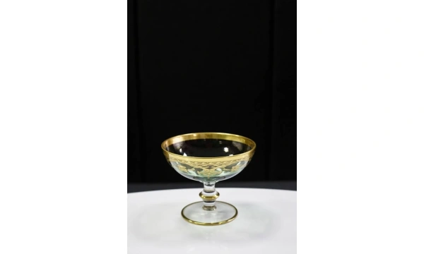 Конфетница VETRERIE DI EMPOLI Bordo Oro