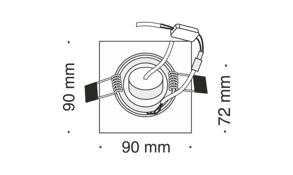 Встраиваемый Светильник Technical Dl288-2-3W-W