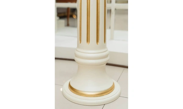 Колонна h.82 avorio + foglia oro DA7