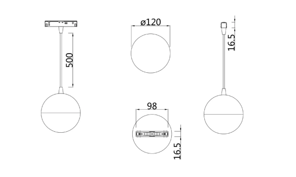 Трековый Светильник Technical Tr018-2-10W4K-B