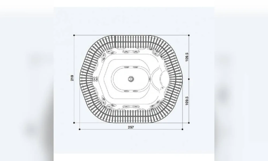 Мини-Бассейн Jacuzzi Sienna 257X219 9445-01565 № 65 Platinum - фото 5