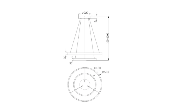 Подвесной Светильник Technical Mod058Pl-L55W4K