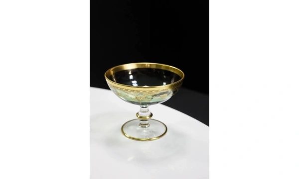 Конфетница VETRERIE DI EMPOLI Bordo Oro