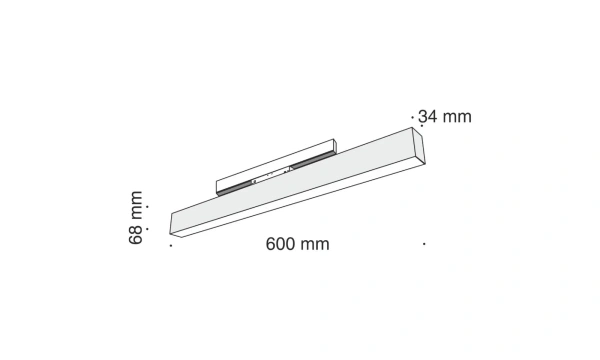 Трековый Светильник Technical Tr012-2-20W3K-B