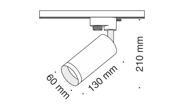 Трековый Светильник Technical Tr004-1-Gu10-Gf