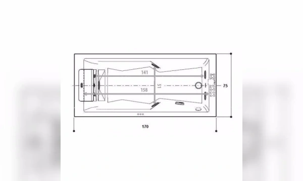 Акриловая Ванна Jacuzzi Myway 170X75 Myw10012100 Правосторонняя