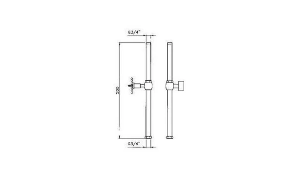 Удлинитель Для Душевой Стойки Nicolazzi 5606 Cr