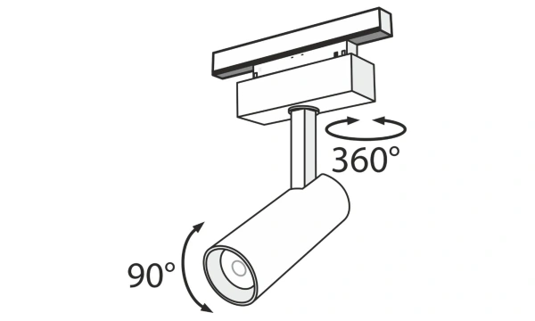 Трековый Светильник Technical Tr019-2-10W4K-B