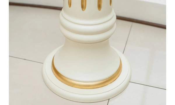 Колонна h.82 avorio + foglia oro DA7