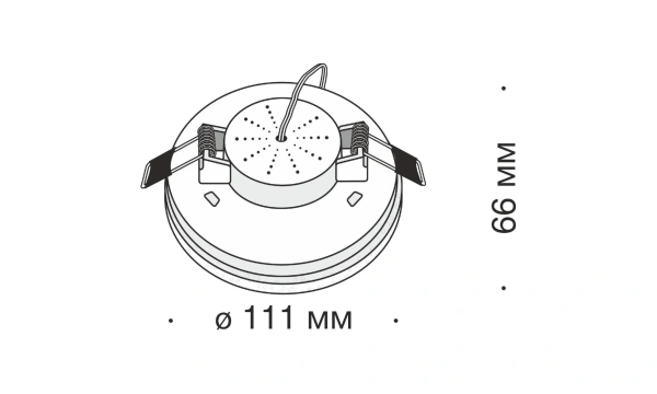 Встраиваемый Светильник Technical Dl296-6-6W-W