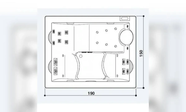 Мини-Бассейн Jacuzzi Unique 190Х150 9445-08552 Акрил №52 Белый