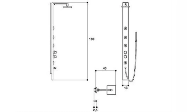 Душевая Панель Ios 9449-05666