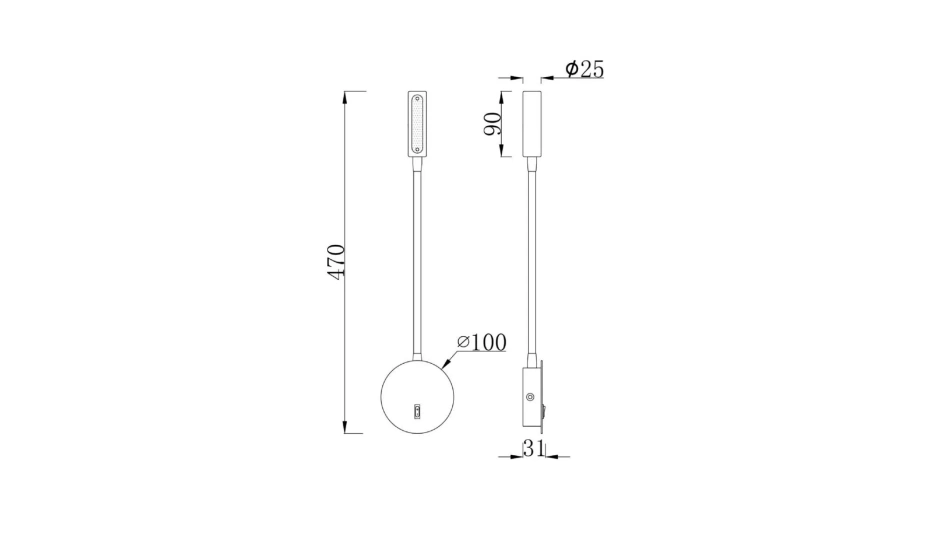 Бра Technical C035Wl-L3Ch3K - фото 4