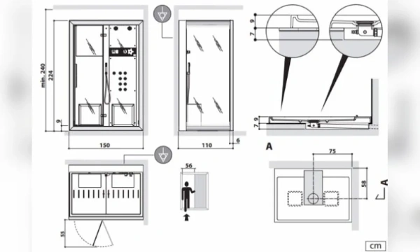 Душевая Кабина Jacuzzi Frame In2 9448-273A