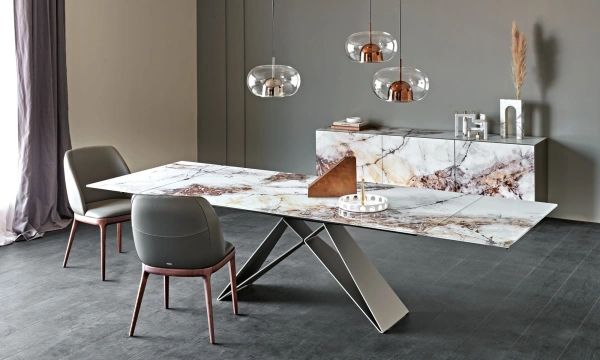 Стол обеденный Premier Crystalart Drive Cattelan Italia